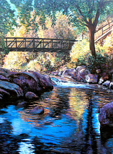 Boulder Creek Bridge Eben G. Fine Park