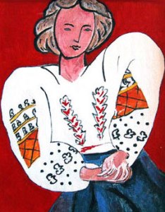 Lady in White Blouse