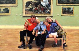 Naptime at the Louvre