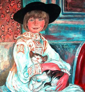 Rachel Rae and Lily the Cat