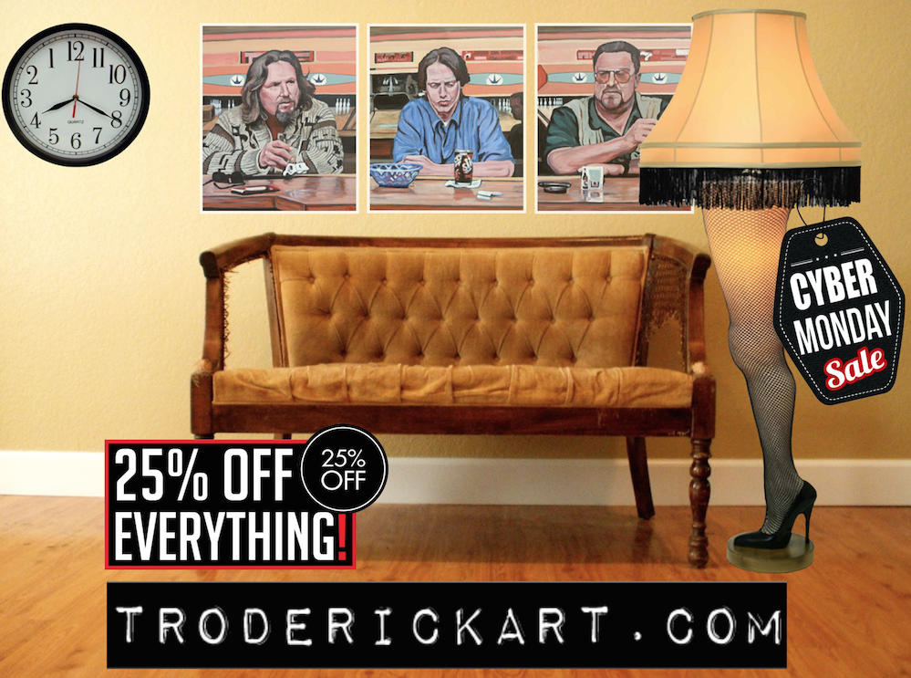 cyber monday troderickart.com promo