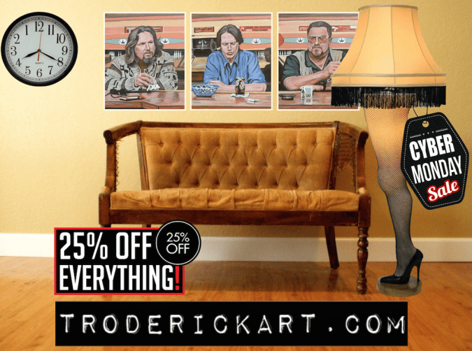 cyber monday troderickart.com promo
