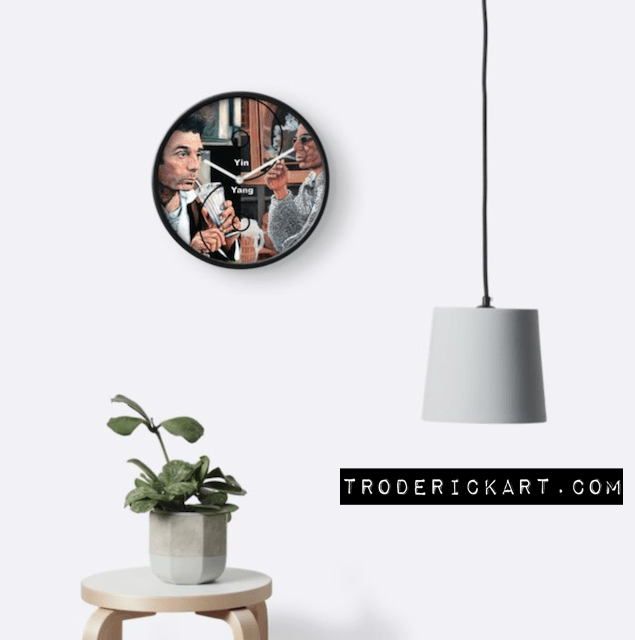 Cosmic Balance Yin and Yang Clock