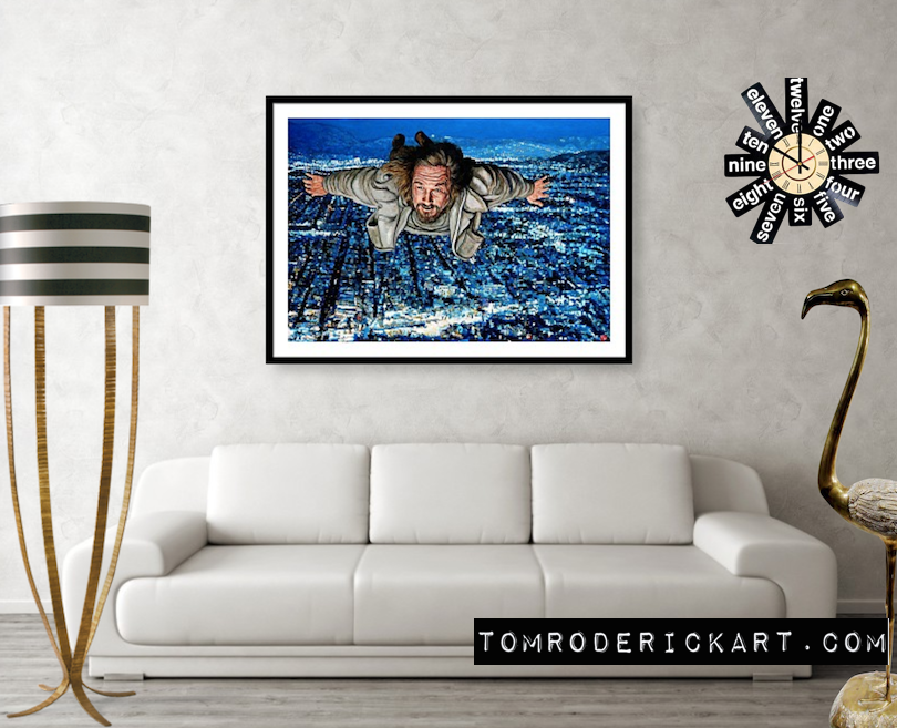 The Dude framed printed promo