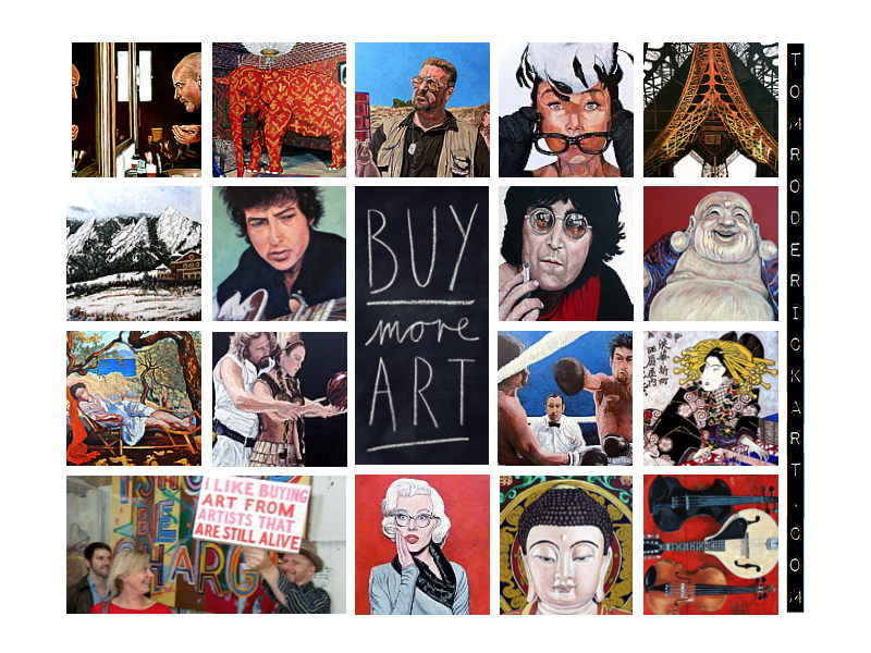 Collage of Tom Roderick portraits