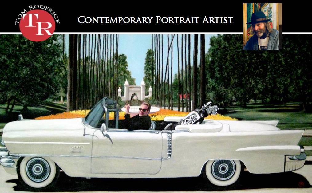 Contemporary portrait artist Tom Roderick promo