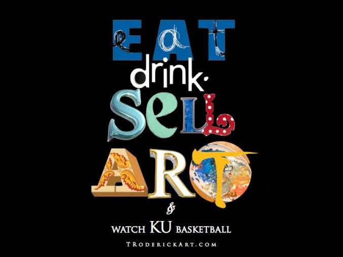 KU basketball promo for Tom Roderick Art