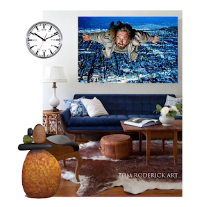 the flying dude wall art