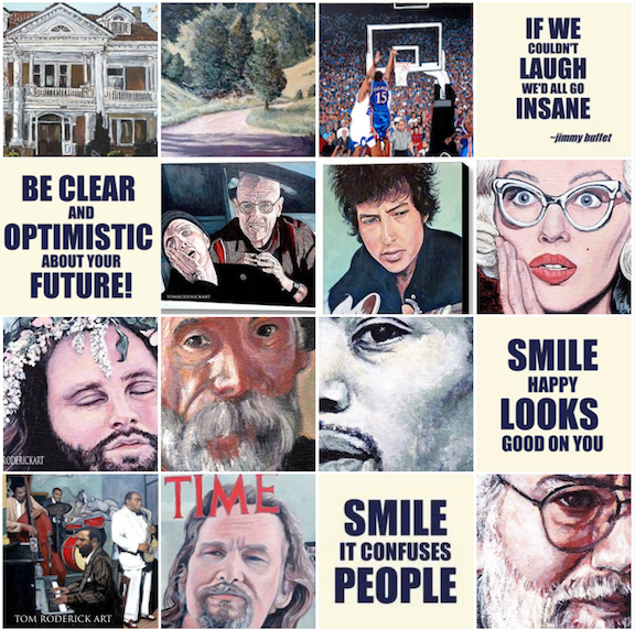 Tom Roderick Art portrait paintings