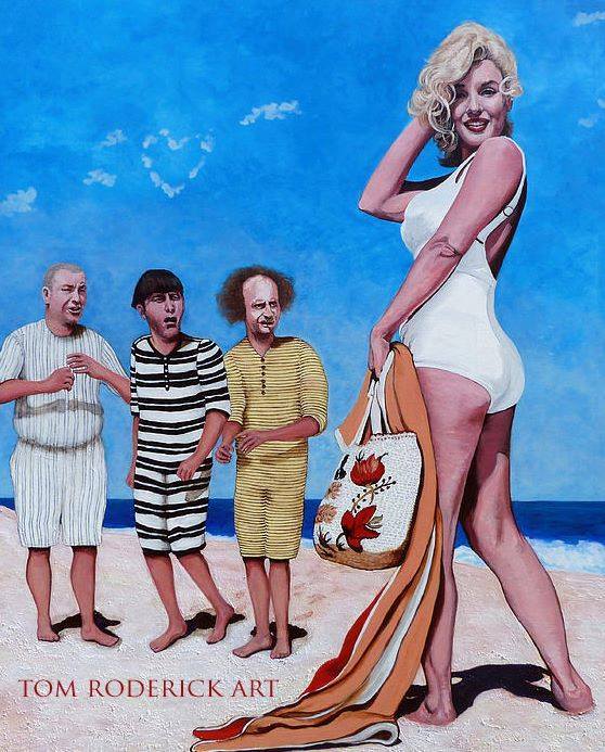 Marilyn Monre and the Three Stooges
