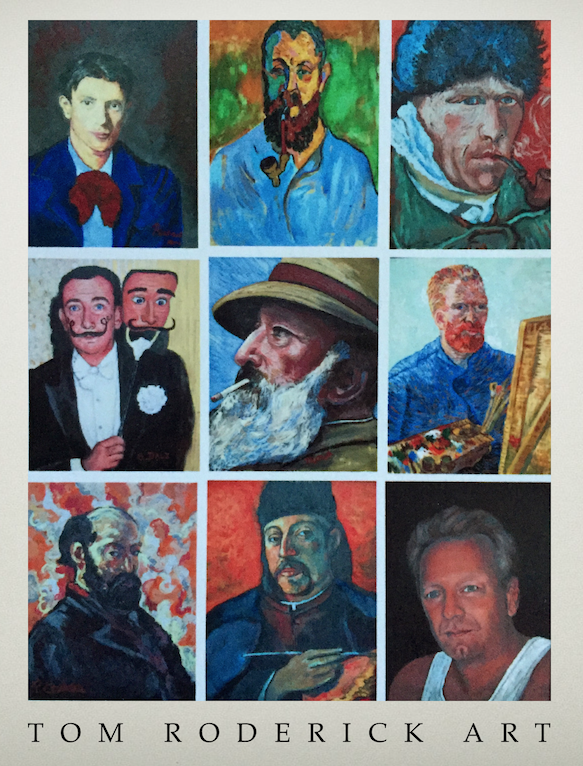 Artist interpretations of famous artist self-portraits