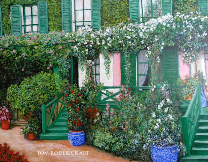 La Maison de Claude Monet by Boulder artist Tom Roderick.