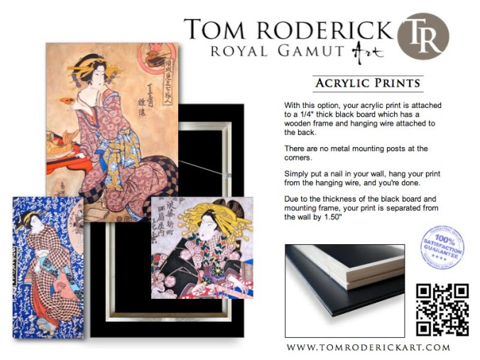 Acrylic Prints by Boulder artist Tom Roderick.