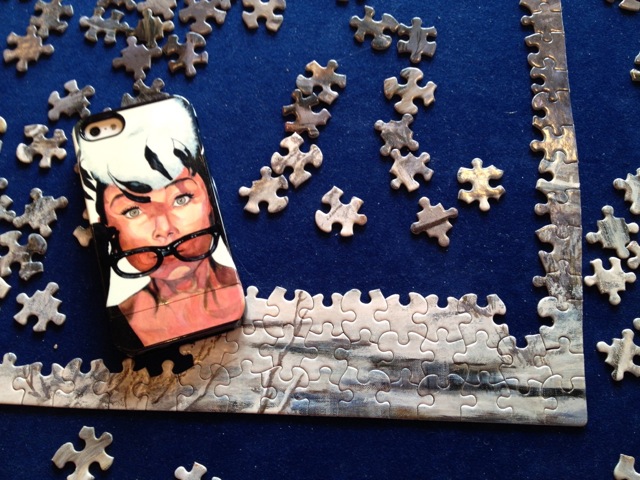 Audrey Hepburn iphone case by Tom Roderick Art.