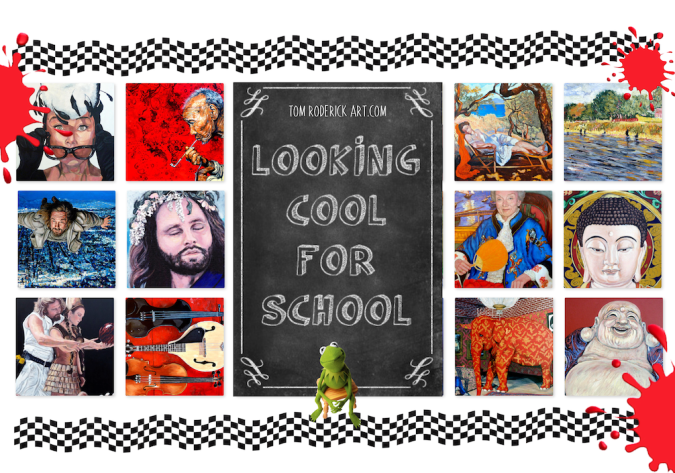 Back to School promo for Tom Roderick Art