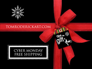 free shipping cyber monday promo tom roderick art