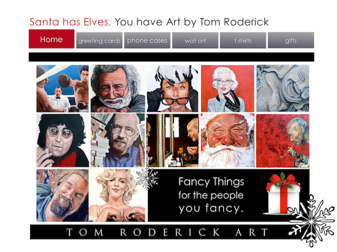 Tom Roderick Art Christmast Promo