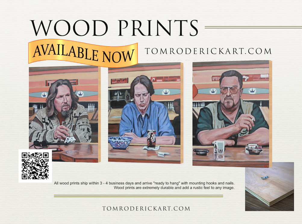 Wood prints by Boulder portrait artist Tom Roderick.