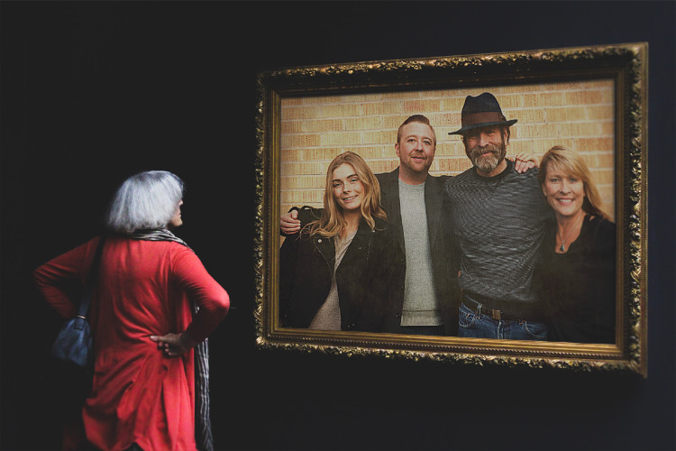 Portrait of Tom Roderick and family Christmas day 2018