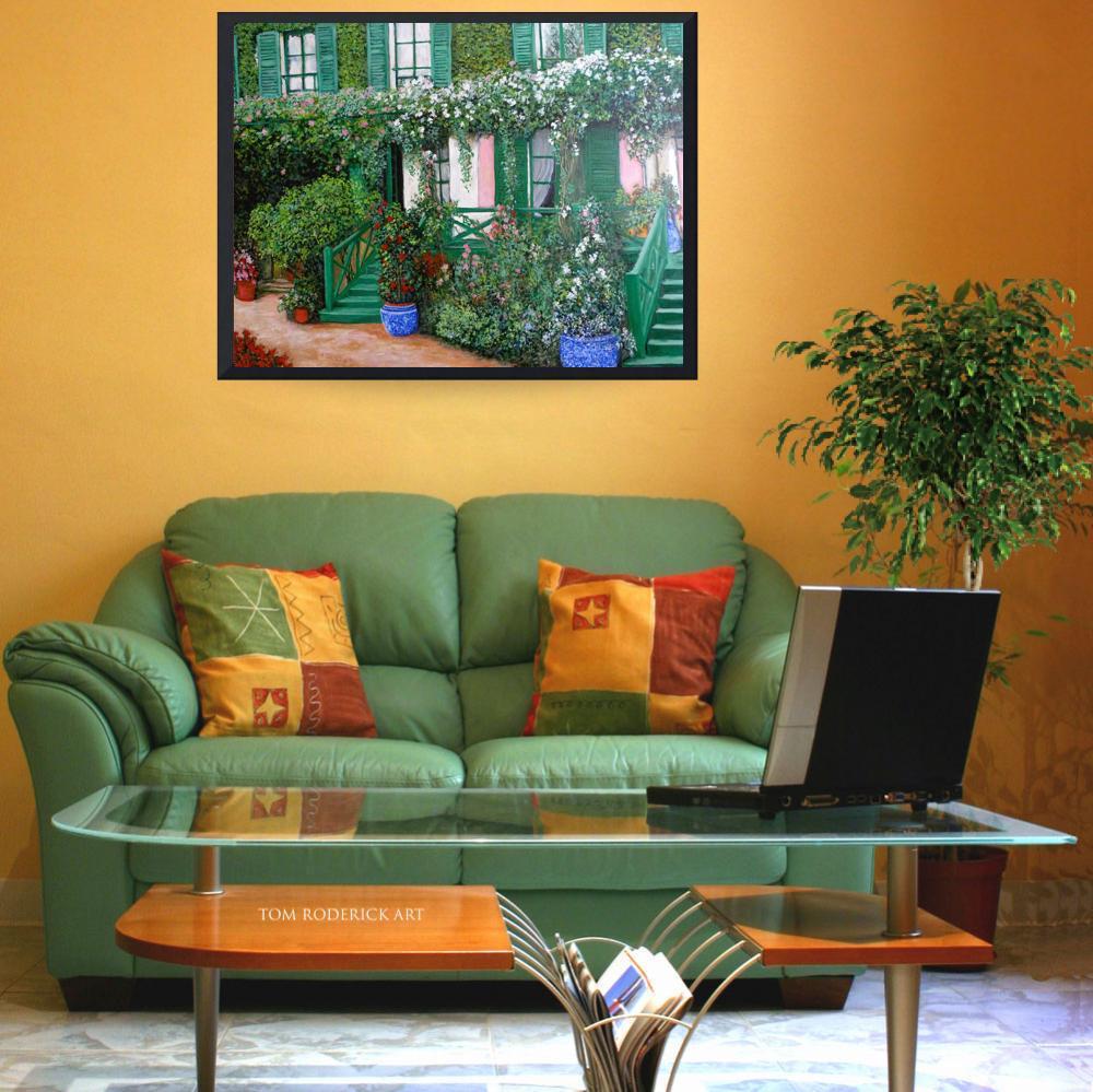 La Maison de Claude Monet, Giverny in June by Boulder artist Tom Roderick.