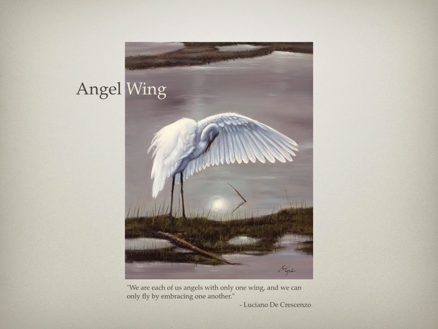 Angel Wing painting by the wonderful Kent McCain.