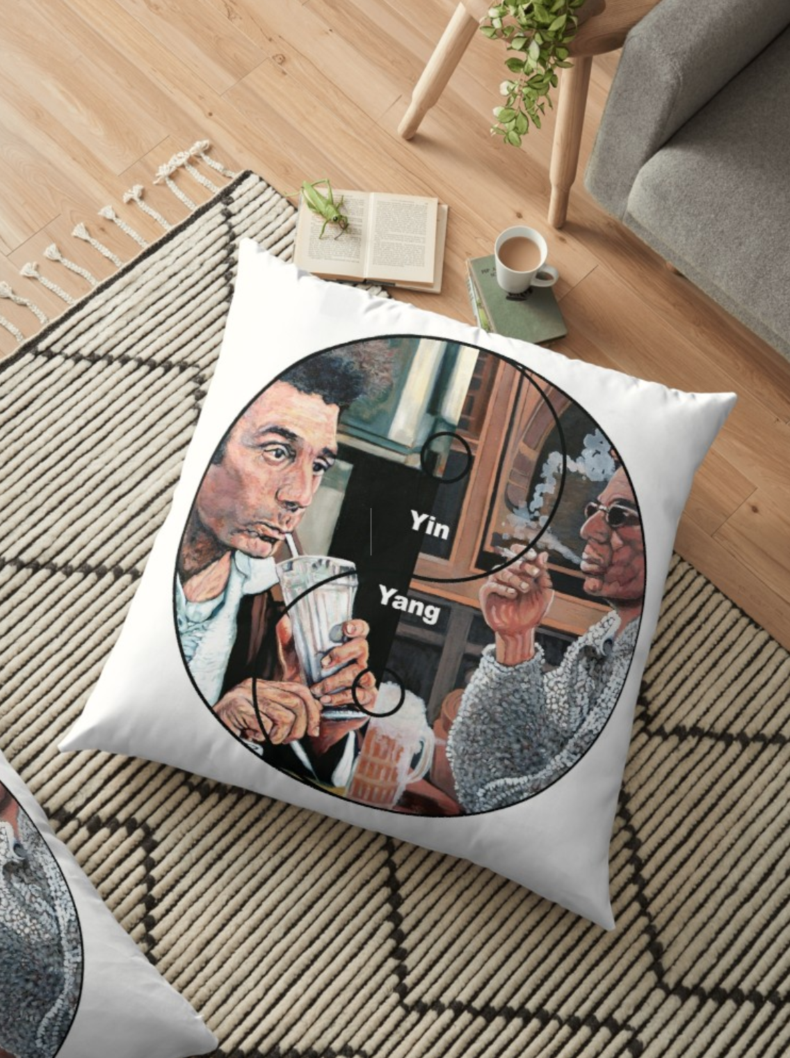 Yin & Yang floor pillow
 Tom Roderick Art