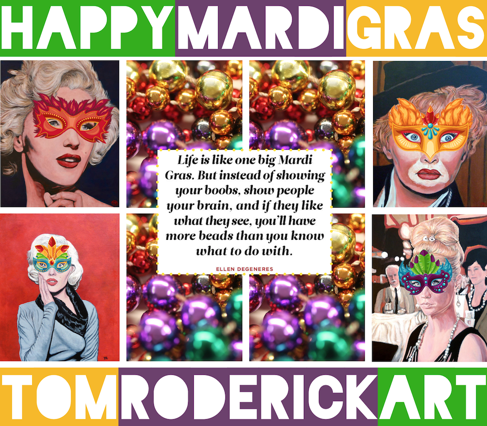 happy mardi gras tom roderick art