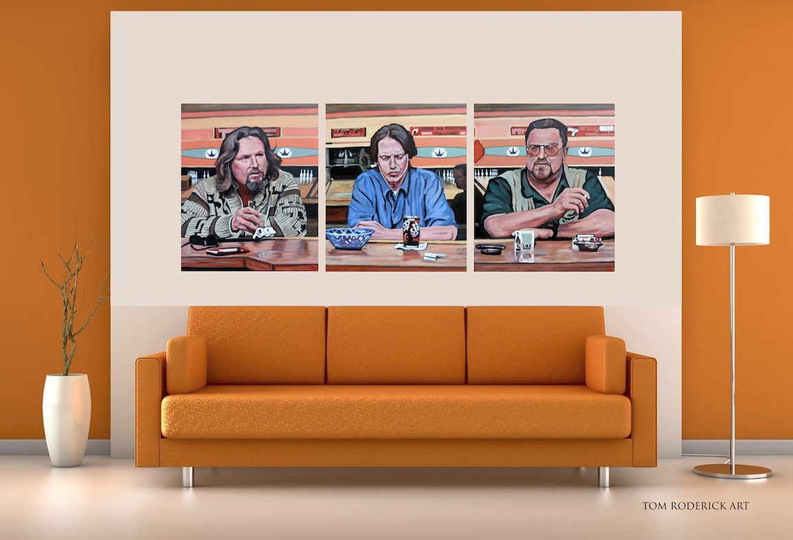 Pause for Reflection portrait triptych by Boulder portrait artist Tom Roderick.