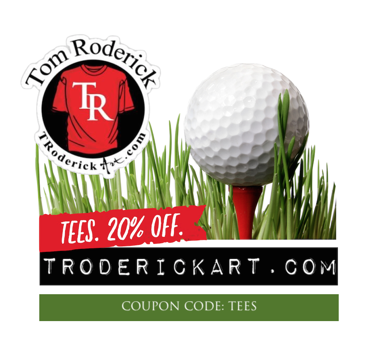 Coupon code TEES promo Troderickart.com