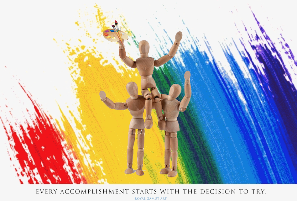 Every accomplishment starts with the decision to try. TR is PAINTING again.
