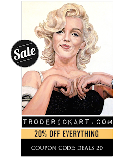 Portrait of Marilyn Monroe by Boulder portrait artist Tom Roderick.