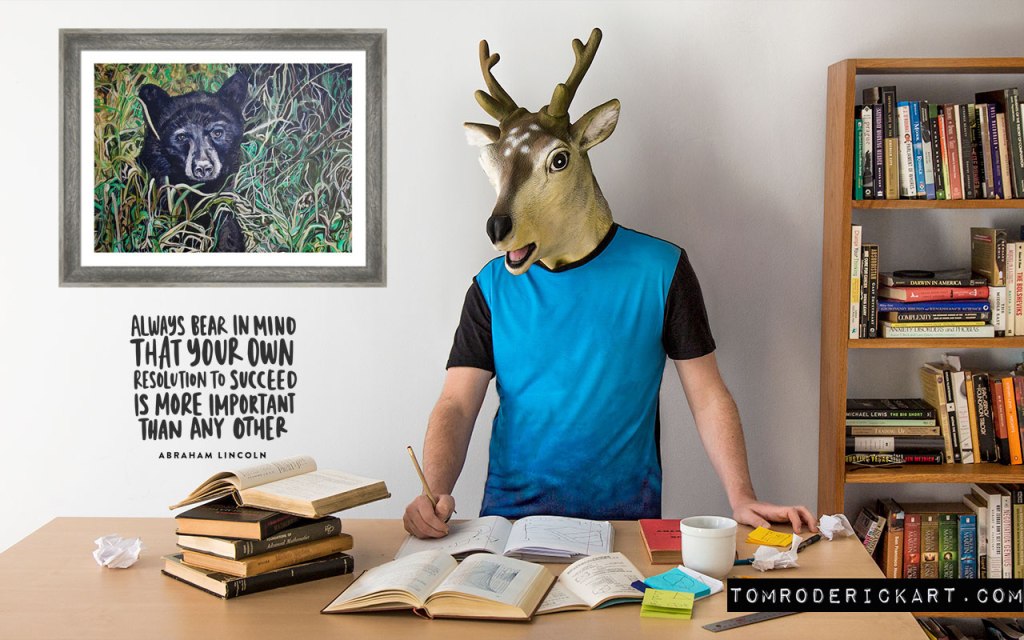 Buford the bear promo by Boulder portrait artist Tom Roderick.