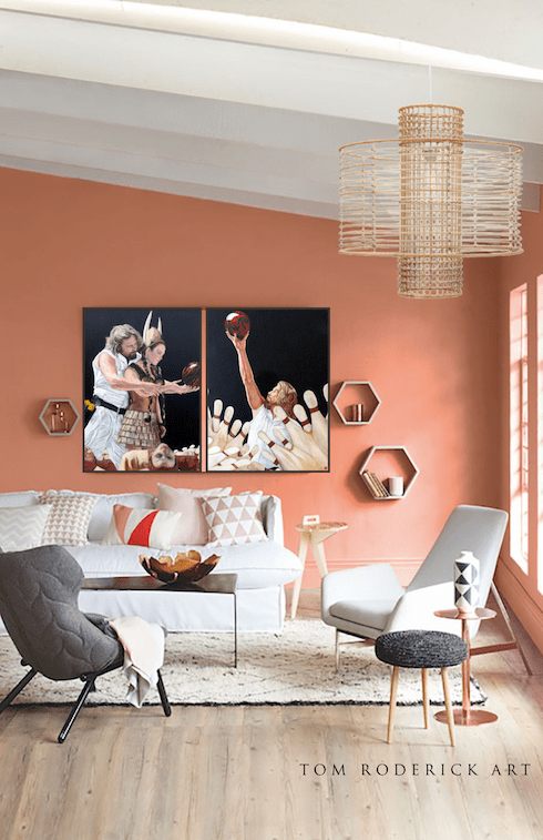 I Just Dropped In by Boulder portrait artist Tom Roderick.