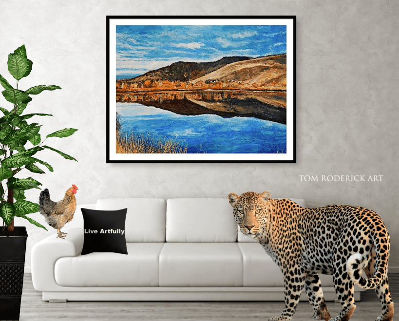 Painting of Wonderland Lake by Boulder artist Tom Roderick.