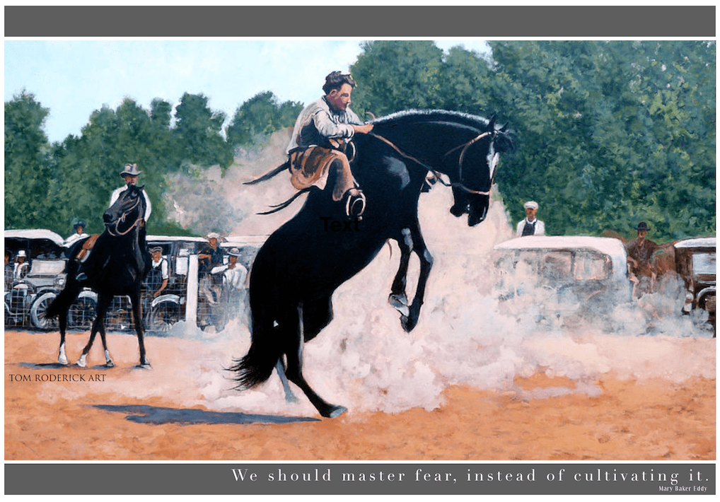 Whoa Nelly painting by Boulder artist Tom Roderick.