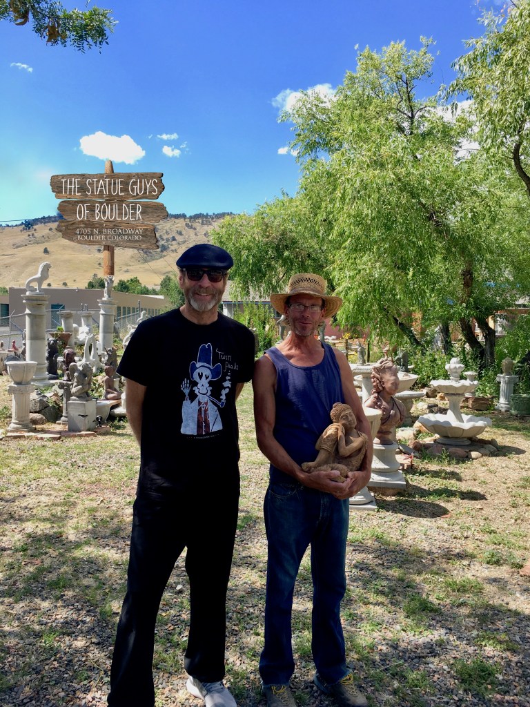 Fellow Boulder artists Tom Roderick and Josh Hatch.