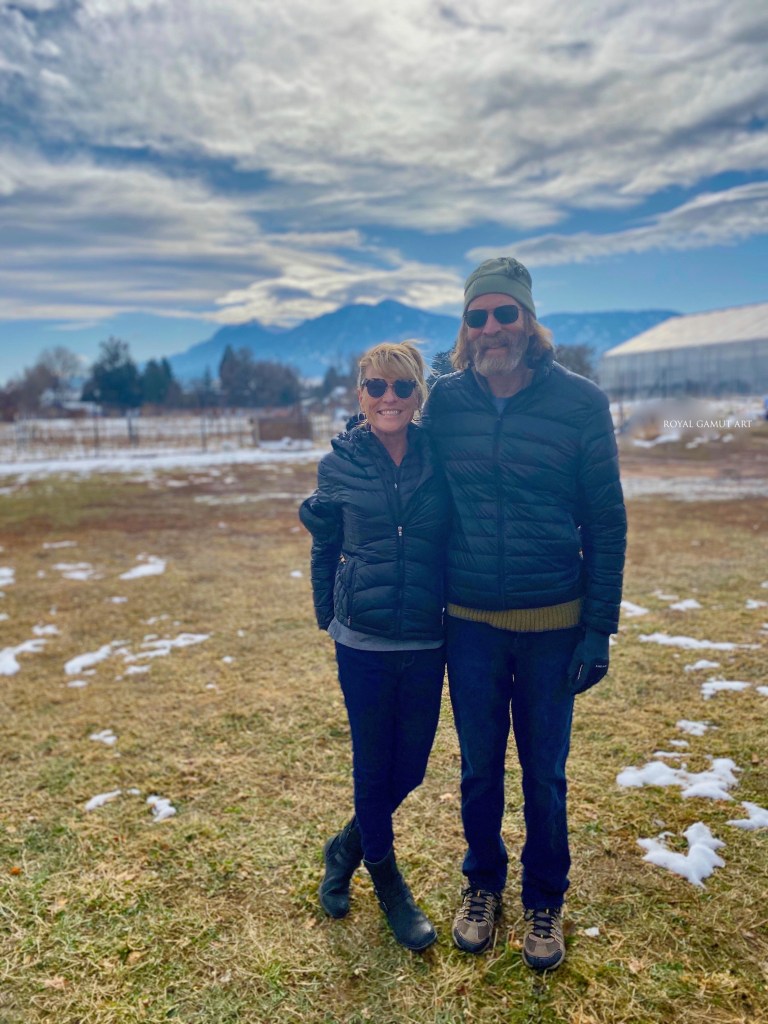 Boulder artist Tom Roderick with wife Donna.