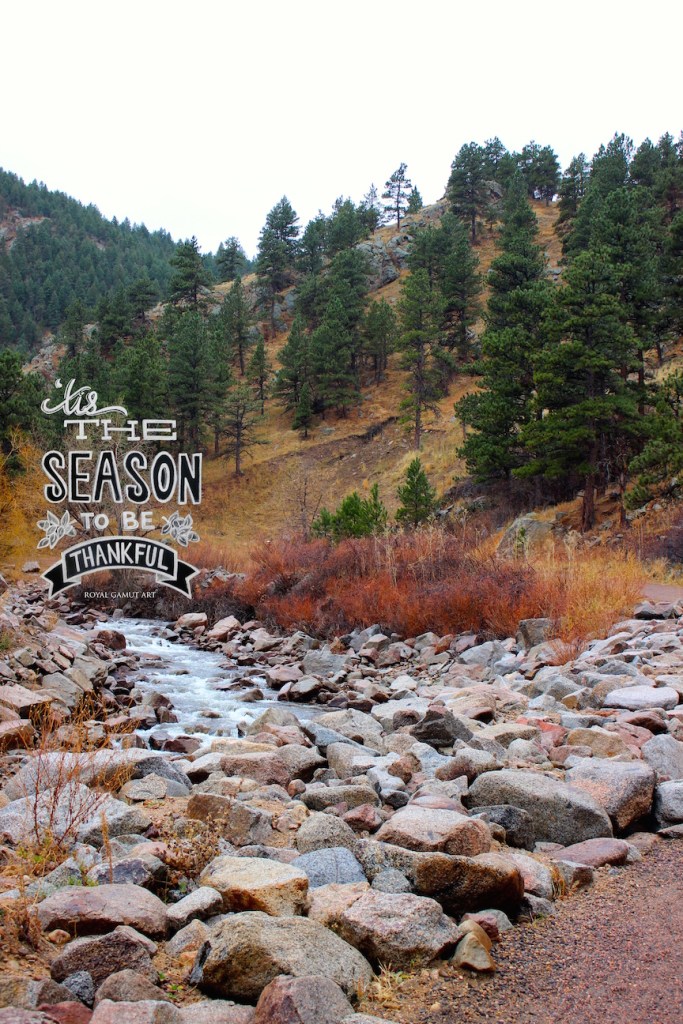 Boulder creek path thankfulness photo