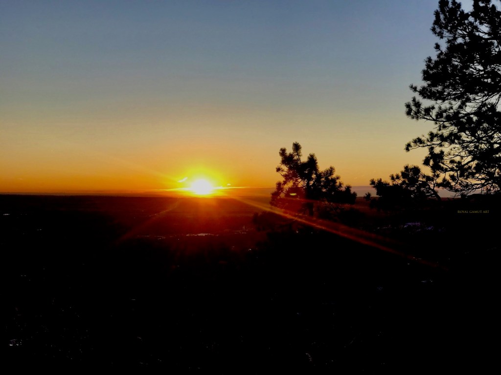 Boulder Sunrise 1/15/15 Royal Gamut Art
