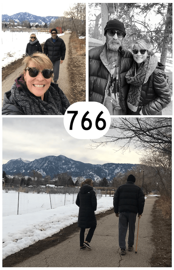 Tom Roderick celebrating 766 days since brain surgery.