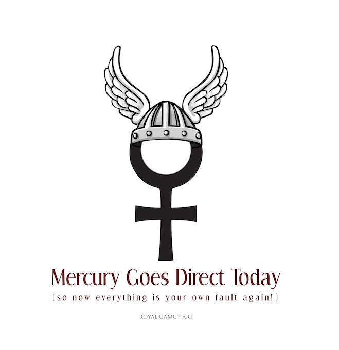 mercury goes direct 
