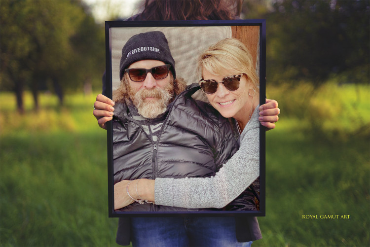 Boulder artist Tom Roderick with his lovely wife of 28 years Donna.