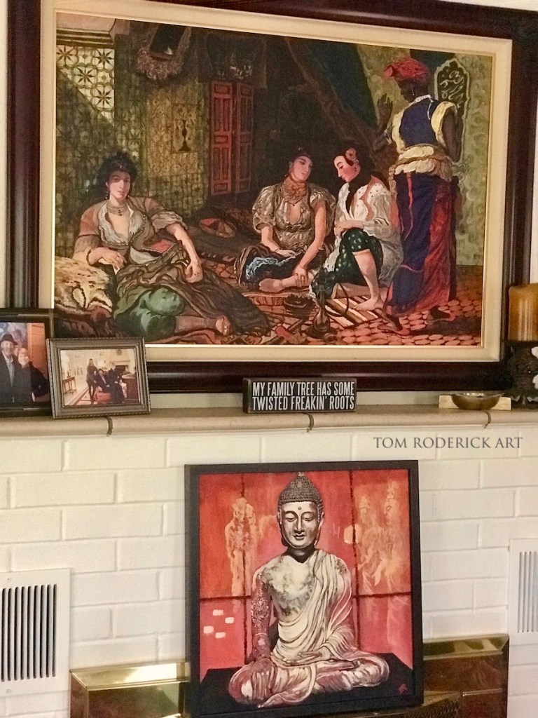 Grounding Budda painting by Boulder artist Tom Roderick.