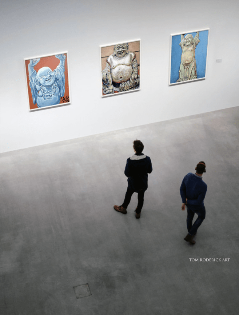 Buddha artwork by Boulder artist Tom Roderick.