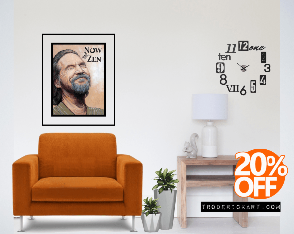 TRoderick art 20% off promo every now and zen.