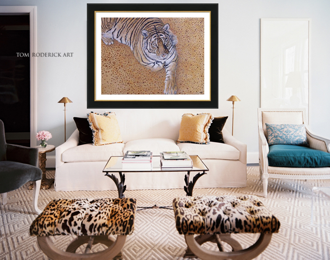 Sasha the tiger by artist Tom Roderick