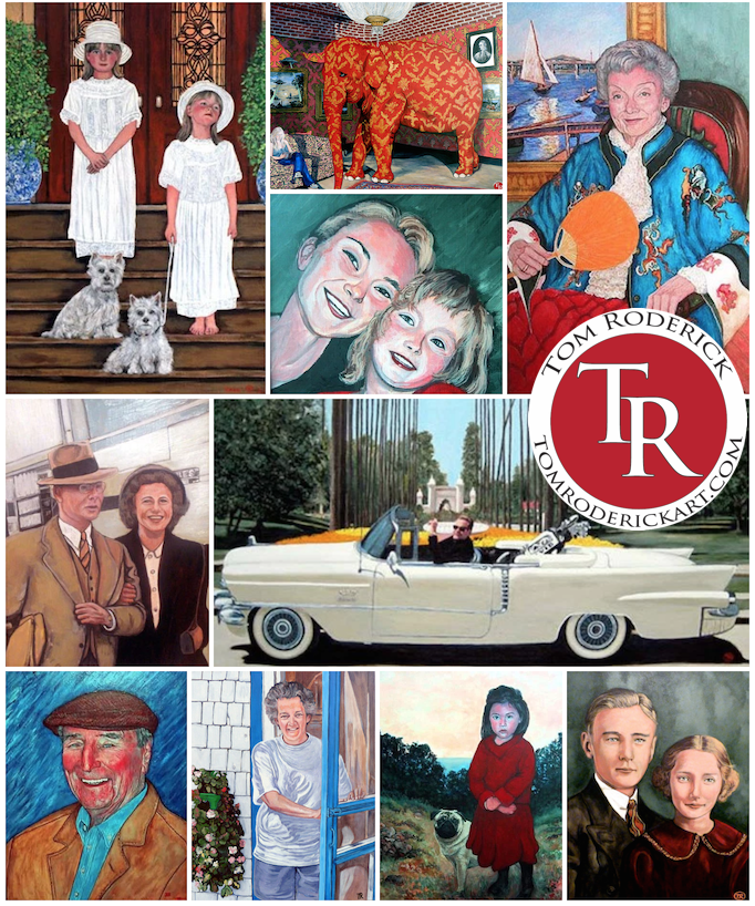 portraits by portrait artist Tom Roderick 
